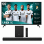 Hisense 55" UHD Smart LED TV + HS1800 140W 2.1 Channel Soundbar Bundle